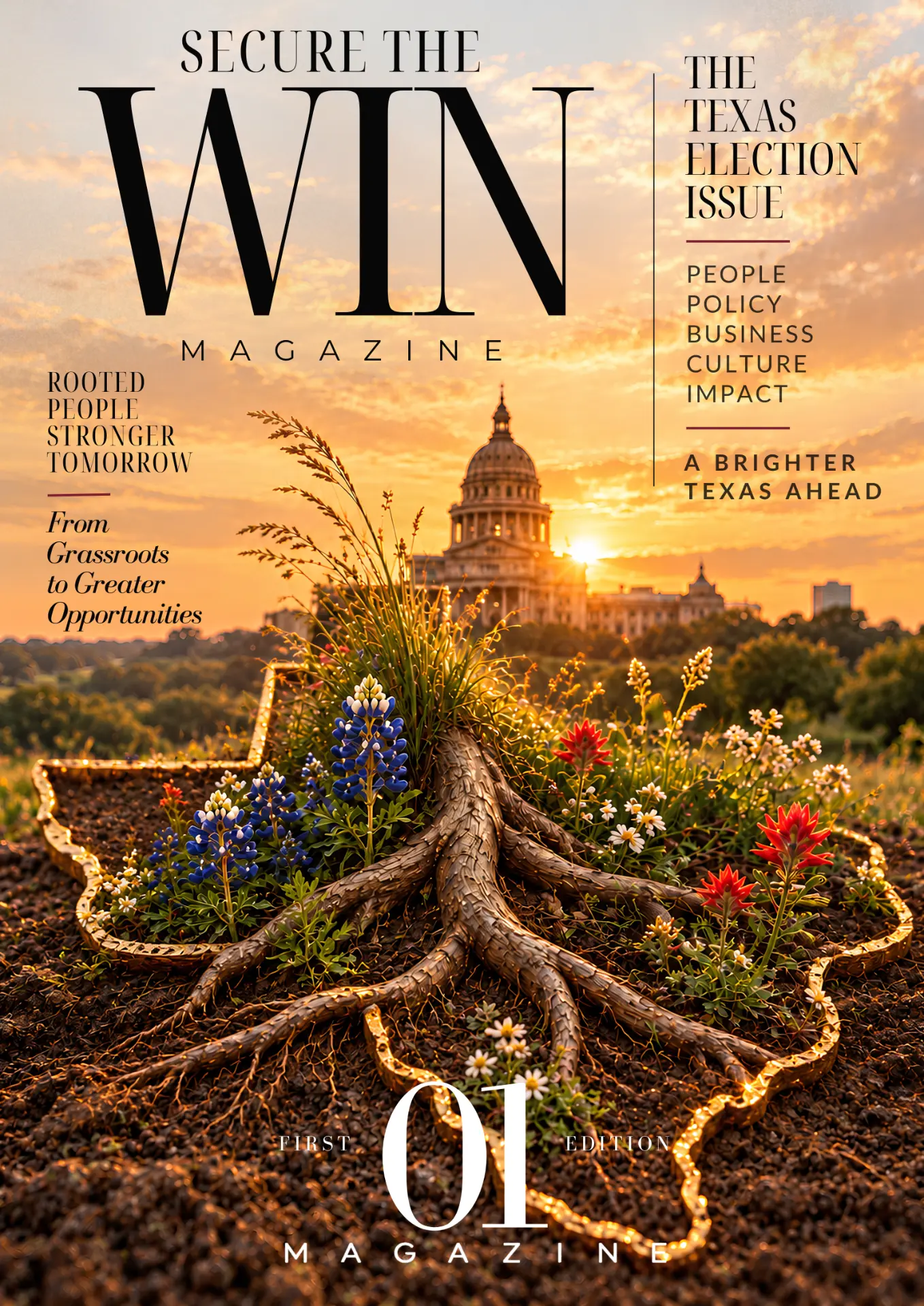 Secure the Win Magazine cover — The Texas Election Issue